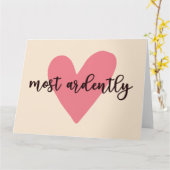 プライドと偏見 ミスター・ダーシー - 熱烈に V カード (黄色い花)