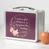 プライドと偏見 名言III - かわいいスタイル メタルランチボックス (インサイチュ)