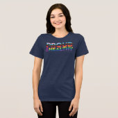 プライドと健康の女性用Tシャツ トライブレンドTシャツ (正面全面)