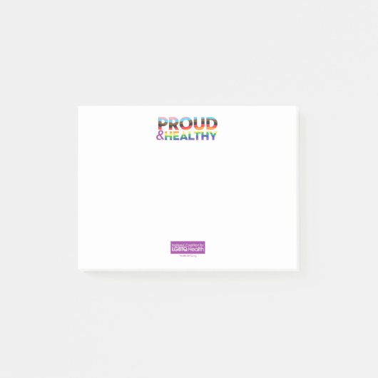 プライドと健康 Post-It® ノート ポストイット (正面)