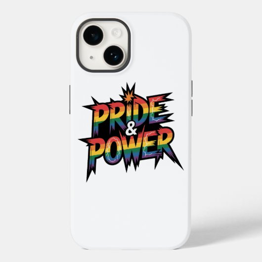 プライドと力LGBTQ Case-Mate iPhoneケース (裏面)