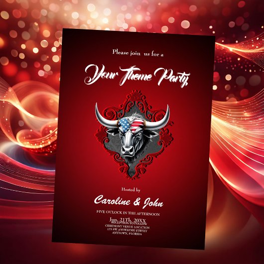 プライドと強さ、アメリカの雄牛 招待状