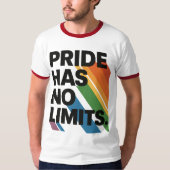 プライドには限界がない | 障害者プライド月間 Tシャツ (正面)