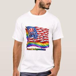 プライドのある独立LGBTQアメリカ250 Men's Tシャツ