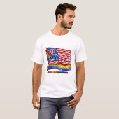 プライドのある独立LGBTQアメリカ250 Men's Tシャツ (正面フル)
