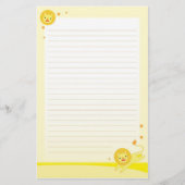 プライドのかわいいライオンの静止した紙 便箋 (正面)