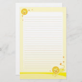 プライドのかわいいライオンの静止した紙 便箋 (正面/裏面)