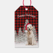 プライドのクリスマスゴールデンレトリバー ギフトタグ (正面)