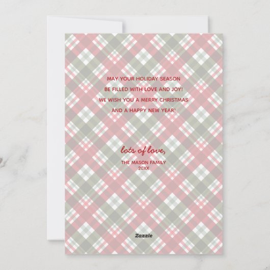 プライドのメリークリスマス シーズンカード (裏面)