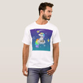 プライドのユニコーンおよび虹のBronyのワイシャツ Tシャツ (正面フル)