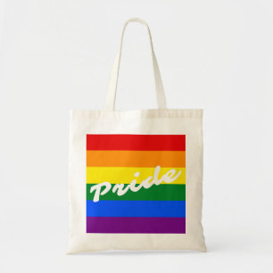 プライドのロゴLGBTの6ストライプの虹のゲイプライドの旗 トートバッグ