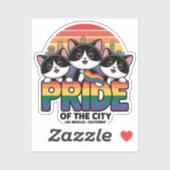 プライドのロサンゼルスシティカリフォルニアUSA シール (シート)