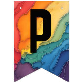 プライドの喜びと愛のパーティーバント バンティングフラッグ (第2の旗)