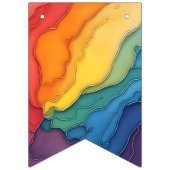 プライドの喜びと愛のパーティーバント バンティングフラッグ (第1の旗)