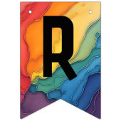 プライドの喜びと愛のパーティーバント バンティングフラッグ (第3の旗)