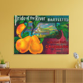 プライドの川ナシCrate LabelLocke, CA キャンバスプリント (インサイチュ (リビング))