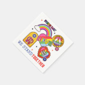 プライドの日LGBT Love Rainbow スタンダードカクテルナプキン (角)