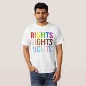 プライドの権利 POCの権利 トランスの権利 Tシャツ (正面フル)