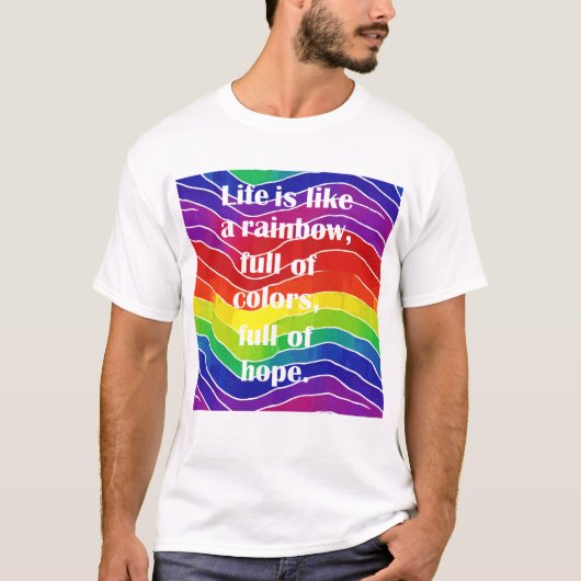 プライドの波 フレンドリーカラー Tシャツ (正面)
