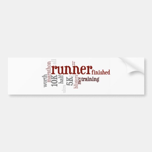 プライドの競争 バンパーステッカー (正面)