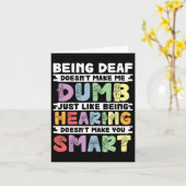 プライドの耳が聞こえないばか手話 カード (黄色い花)