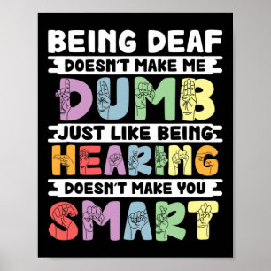 プライドの耳が聞こえないばか手話 ポスター