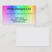プライドの虹の名刺 名刺 (正面/裏面)