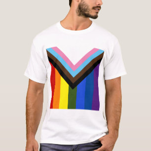 プライドの進歩の旗 Tシャツ