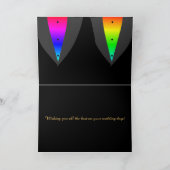 プライドの陽気なお祝いカードとAglowハート カード (内部)