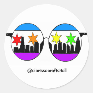 プライドのchicaGOgglesのステッカー ラウンドシール