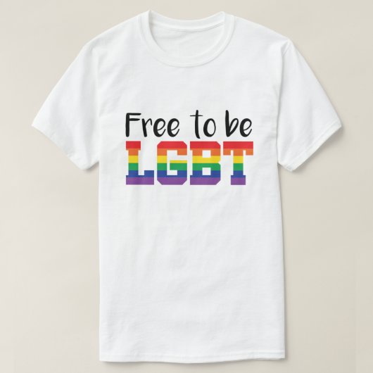 プライドはLGBT Tシャツ無料 Tシャツ (デザイン正面)