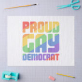 プライドを感じるゲイの民主党員 LGBT フリーク向け 薄葉紙 (クラフト)