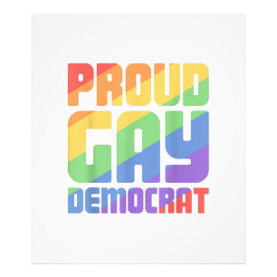 プライドを感じるゲイの民主党員 LGBT フリーク フォトプリント           