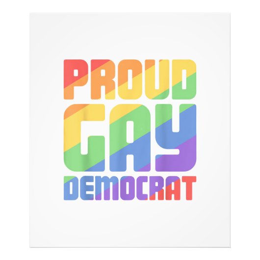 プライドを感じるゲイの民主党員 LGBT フリーク フォトプリント            (正面)