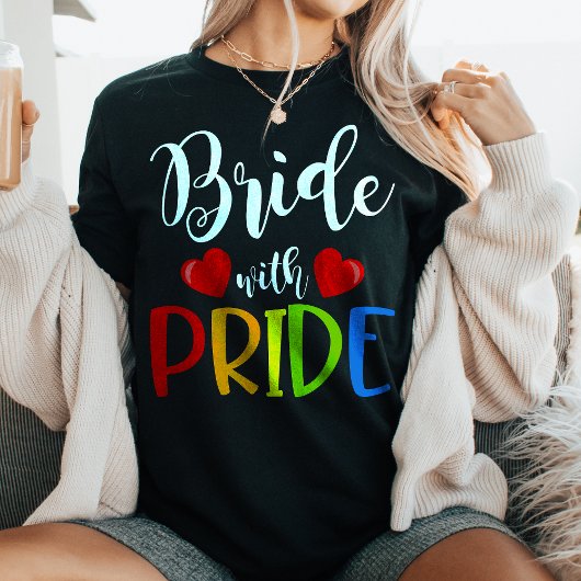 プライドを持った花嫁 LGBTQ+ ウェディング トライブレンドTシャツ