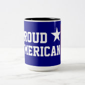 プライドを持つアメリカ人1人 ツートーンマグカップ (中央)