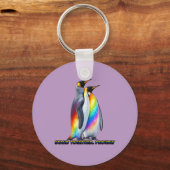 プライドを持つペンギンが団結する キーホルダー (裏面)