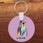 プライドを持つペンギンが団結する キーホルダー (正面)