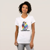 プライドを持つペンギンが団結する Tシャツ (正面フル)