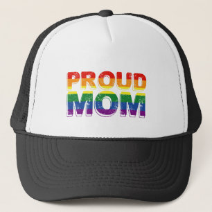 プライドを持つママ ゲイ プライド LGBT レインボー マザー LGBTQ キャップ