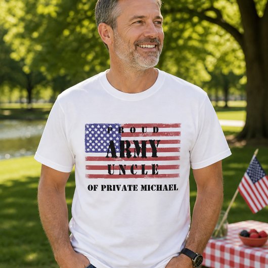 プライドを持つ陸軍おじさんTシャツ 愛国フラグデザイン Tシャツ