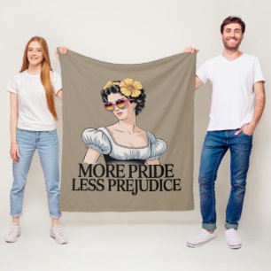 プライドを掲げ偏見をなくそう LGBTQ プライド アライ プライドマーチ フリースブランケット