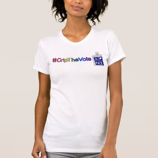 プライドを祝っている女性のための#CripTheVoteのTシャツ Tシャツ
