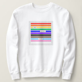 プライドを胸に レインボー墨消し LGBTQプライド 2026 スウェットシャツ