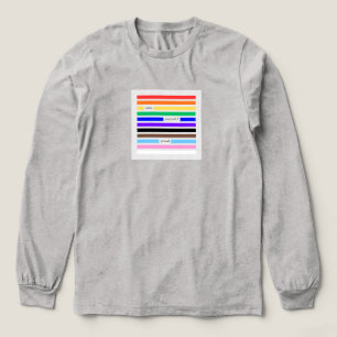 プライドを胸に レインボー墨消し LGBTQプライド 2026 トライブレンドTシャツ