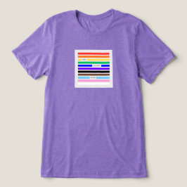 プライドを胸に レインボー墨消し LGBTQプライド 2026 トライブレンドTシャツ