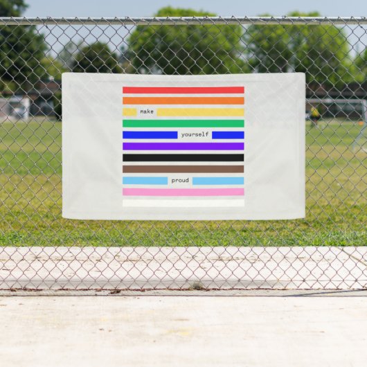 プライドを胸に レインボー墨消し LGBTQプライド 2026 横断幕 (インサイチュ)