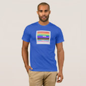 プライドを胸に レインボー墨消し LGBTQプライド 2026 Tシャツ (正面フル)