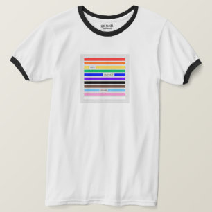 プライドを胸に レインボー墨消し LGBTQプライド 2026 Tシャツ