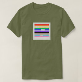 プライドを胸に レインボー墨消し LGBTQプライド 2026 Tシャツ